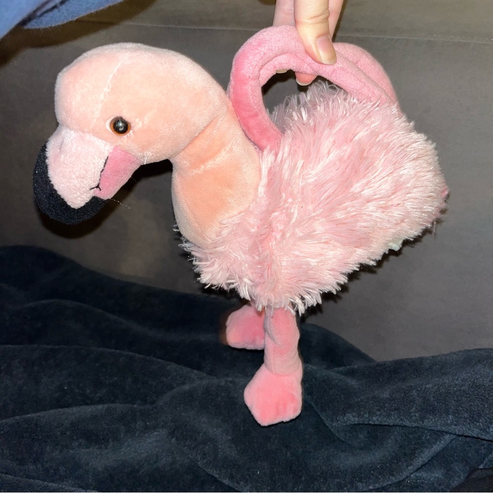 Wishpets Pink Flamingo Plush Purse!